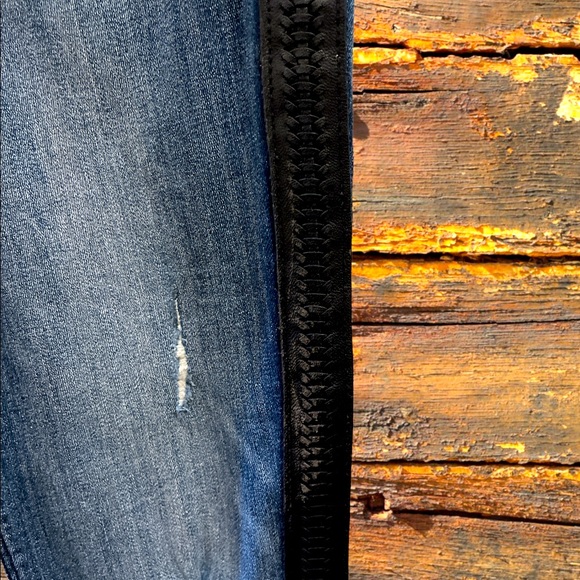 Express Faux leather Trim Jean - Picture 3 of 4